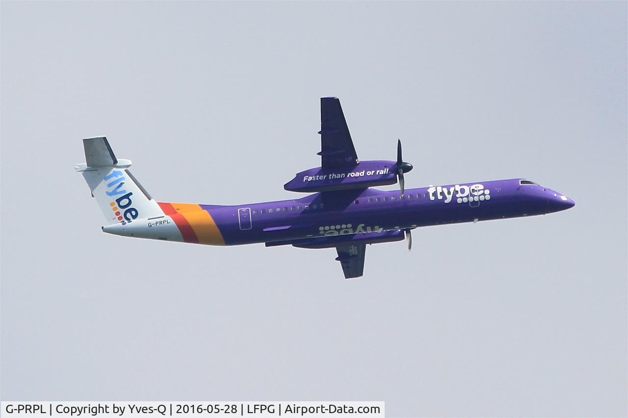G-PRPL, 2011 Bombardier DHC-8-402 Dash 8 C/N 4380, Bombardier DHC-8-402 Dash 8, Climbing from rwy 06R, Roissy Charles De Gaulle airport (LFPG-CDG)