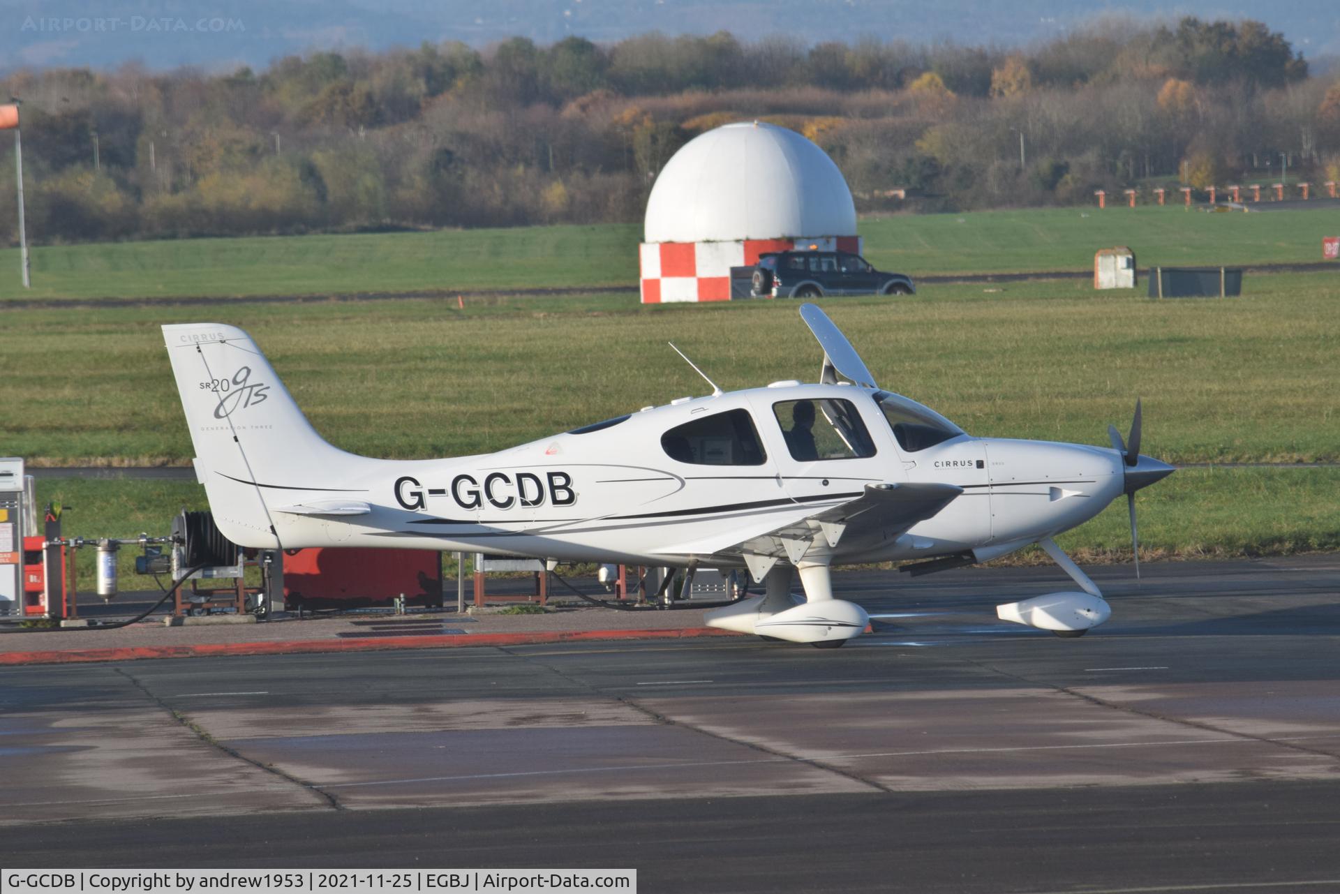 G-GCDB, 2009 Cirrus SR20 GTS C/N 1967, G-GCDB at Gloucestershire Airport.