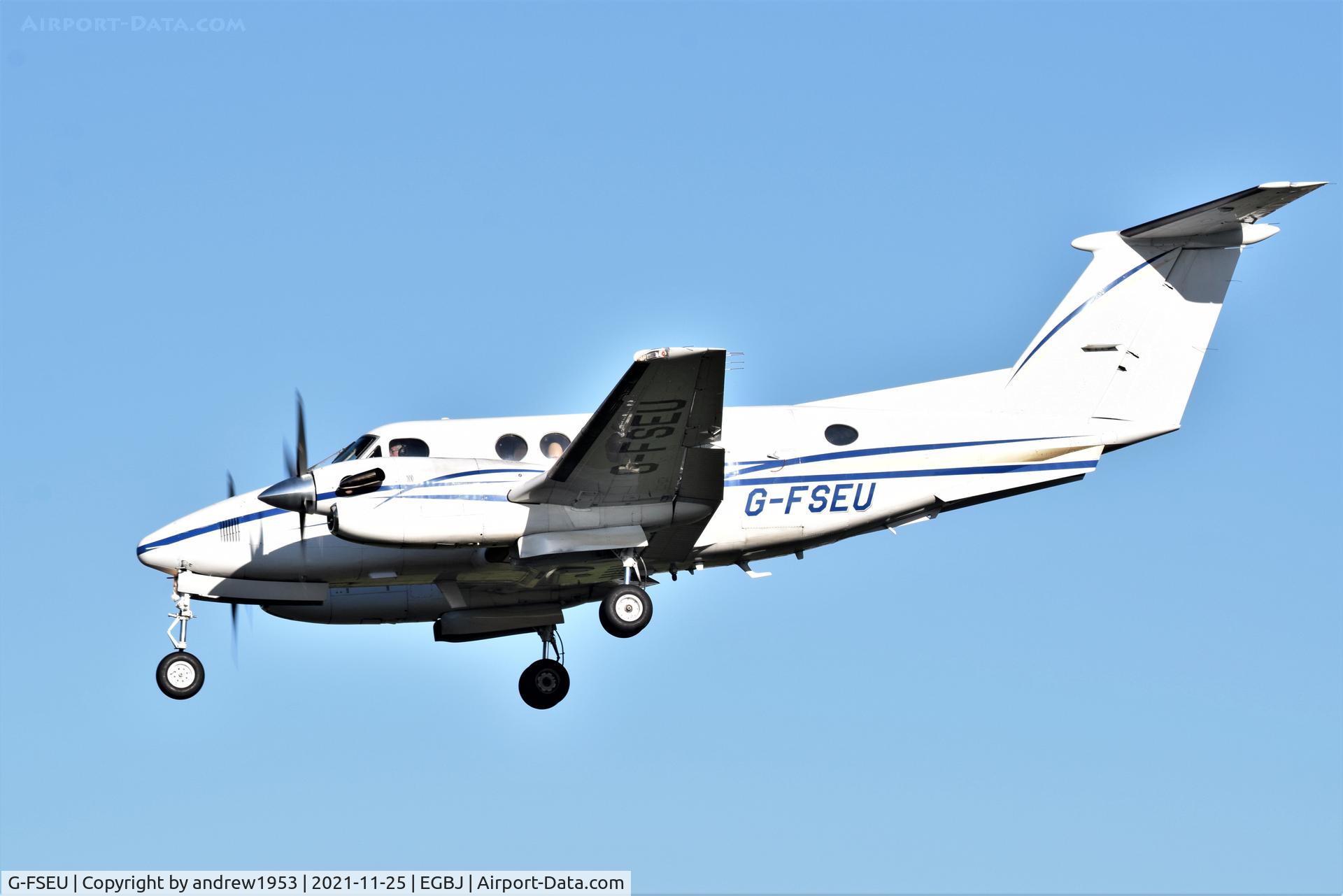 G-FSEU, 1978 Beech B200 Super King Air King Air C/N BB-331, G-FSEU at Gloucestershire Airport.