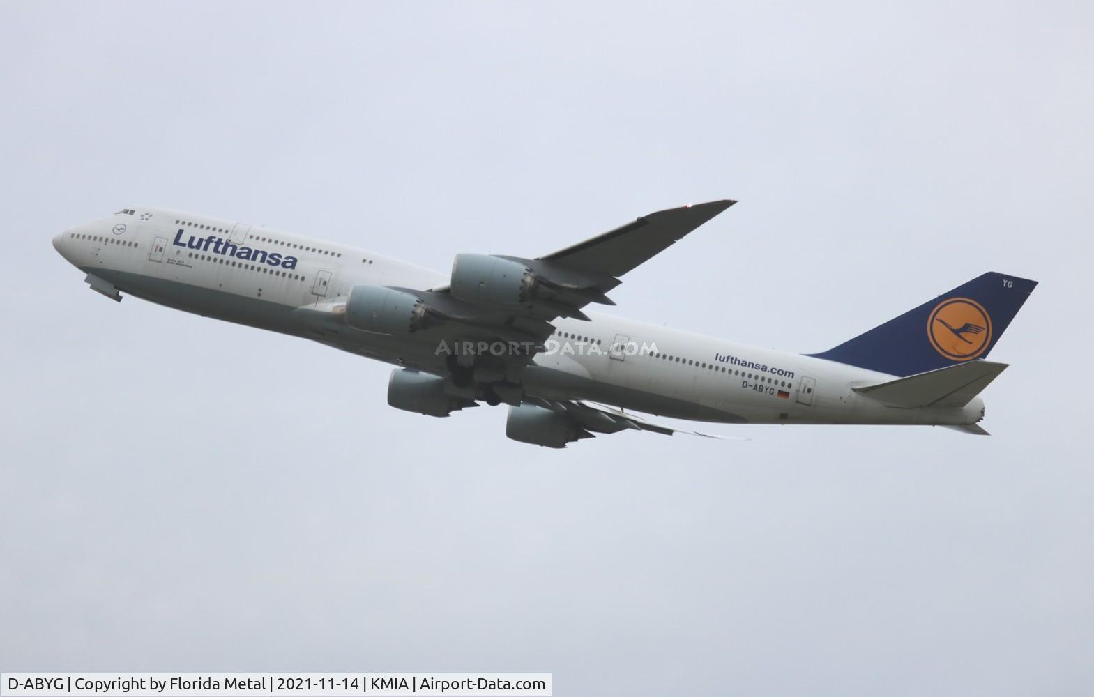 D-ABYG, 2013 Boeing 747-830 C/N 37831, Lufthansa 747-8