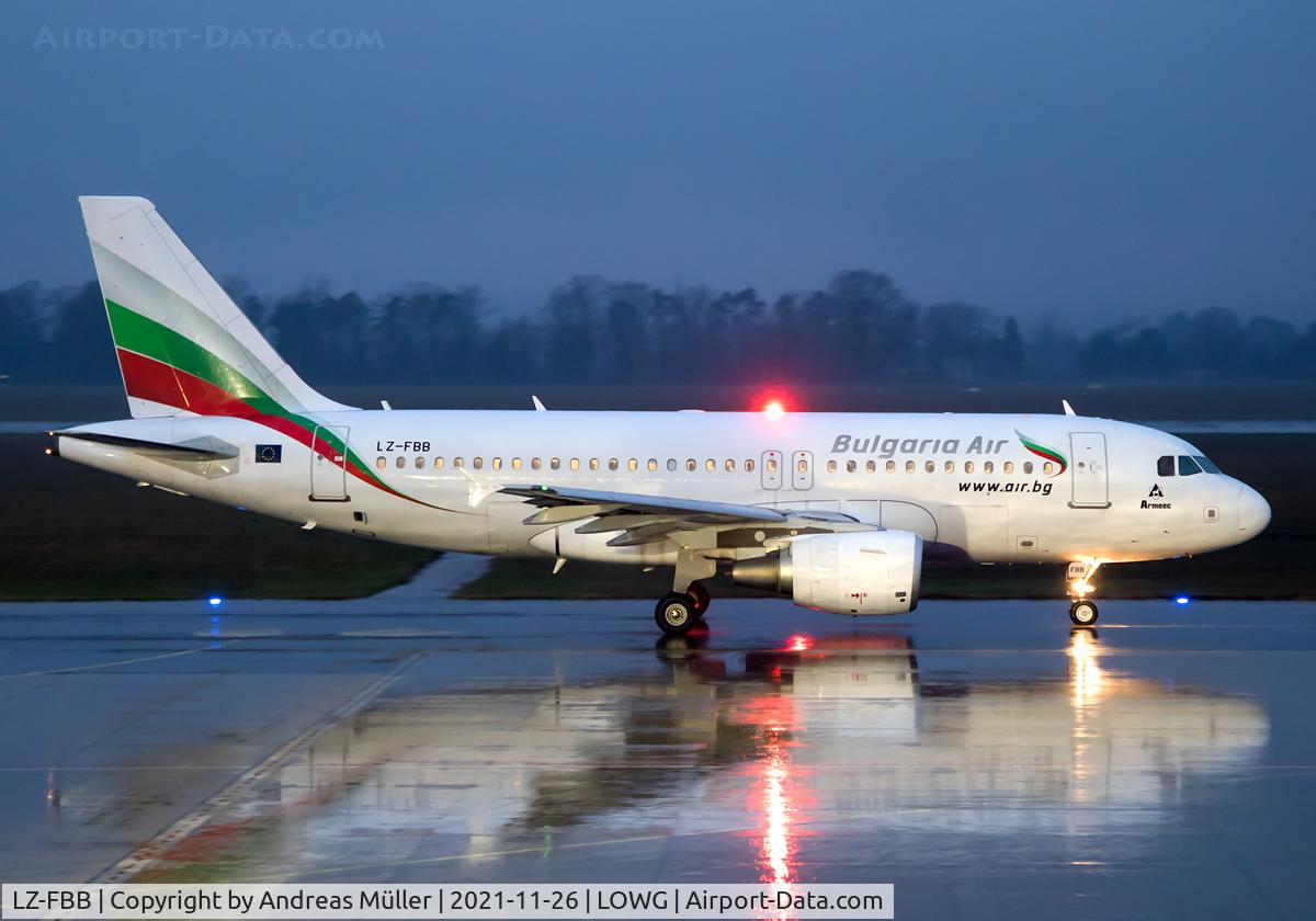 LZ-FBB, 2007 Airbus A319-112 C/N 3309, Departure to Sofia.