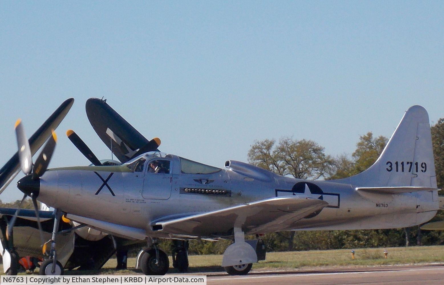 N6763, 1946 Bell P-63F Kingcobra C/N 296E1-1R, Wings over Dallas