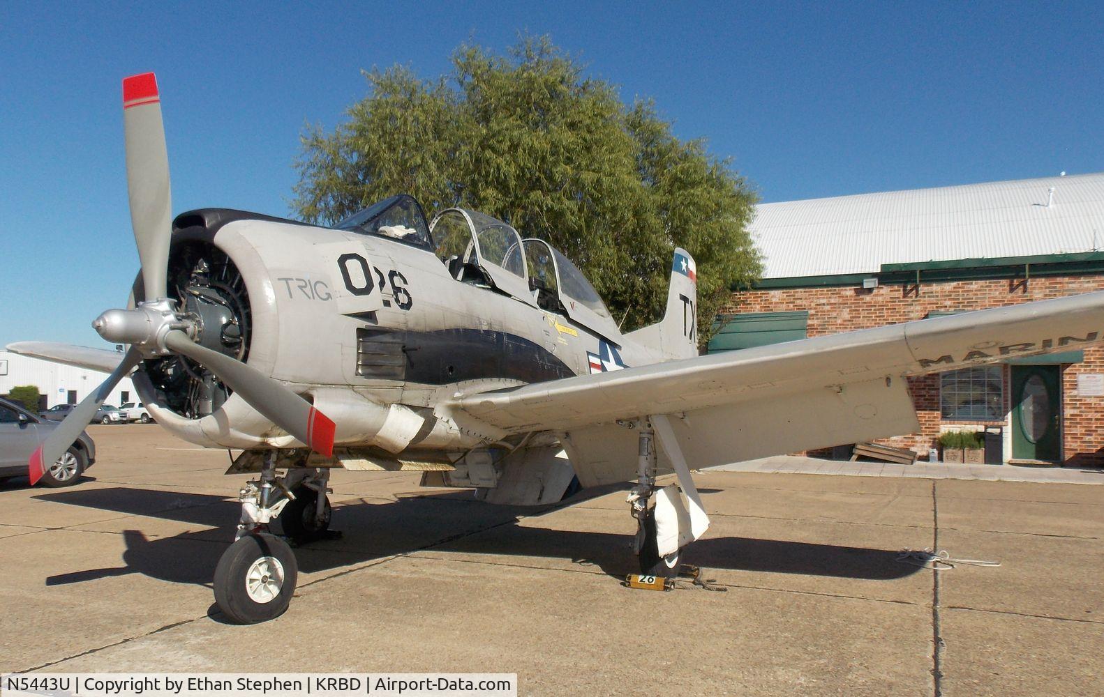 N5443U, North American T-28B Trojan C/N 219-46, Wings over Dallas