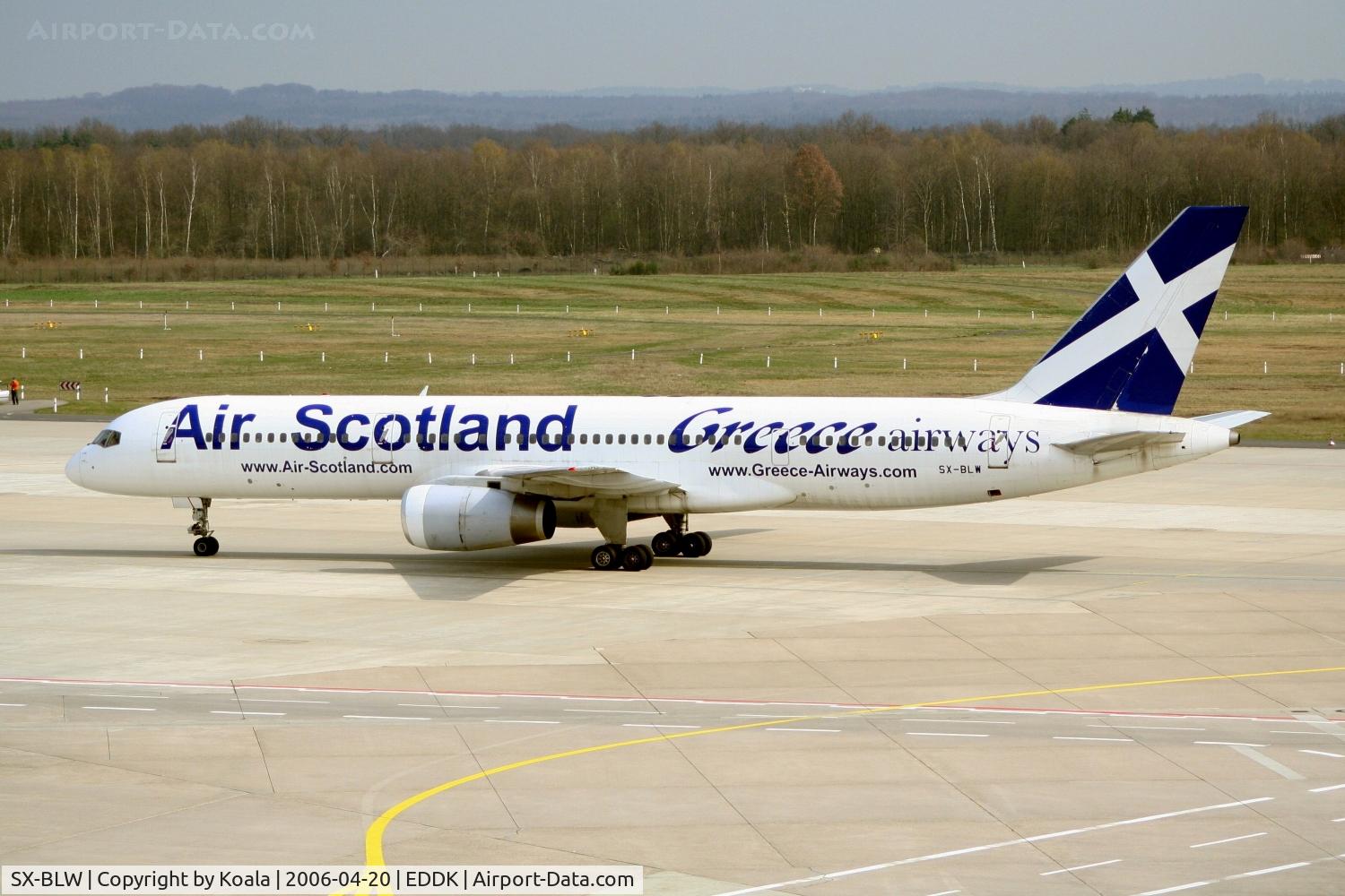 SX-BLW, 1989 Boeing 757-236 C/N 24397, Charter for some football match