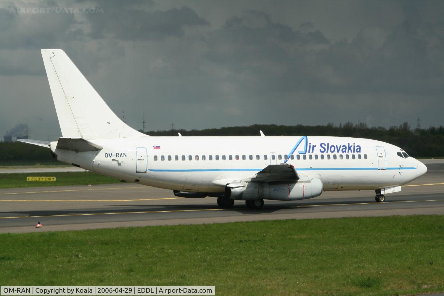 OM-RAN, 1985 Boeing 737-230 C/N 23156, Ready for take-off