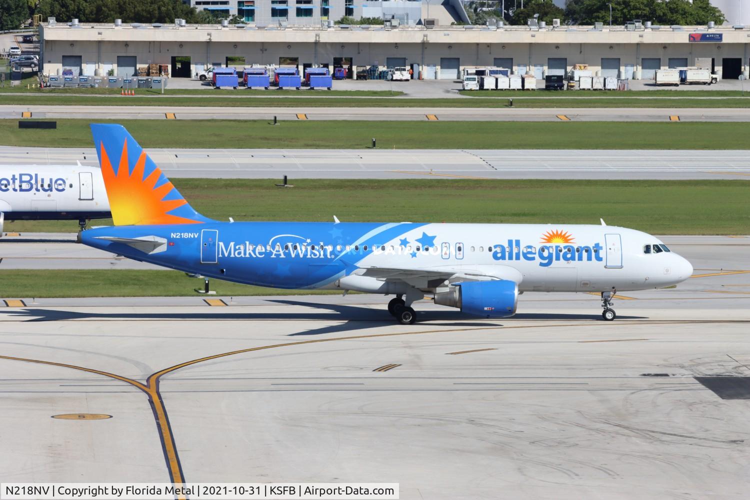 N218NV, 2000 Airbus A320-214 C/N 1229, Allegiant A320 SFB 2021
