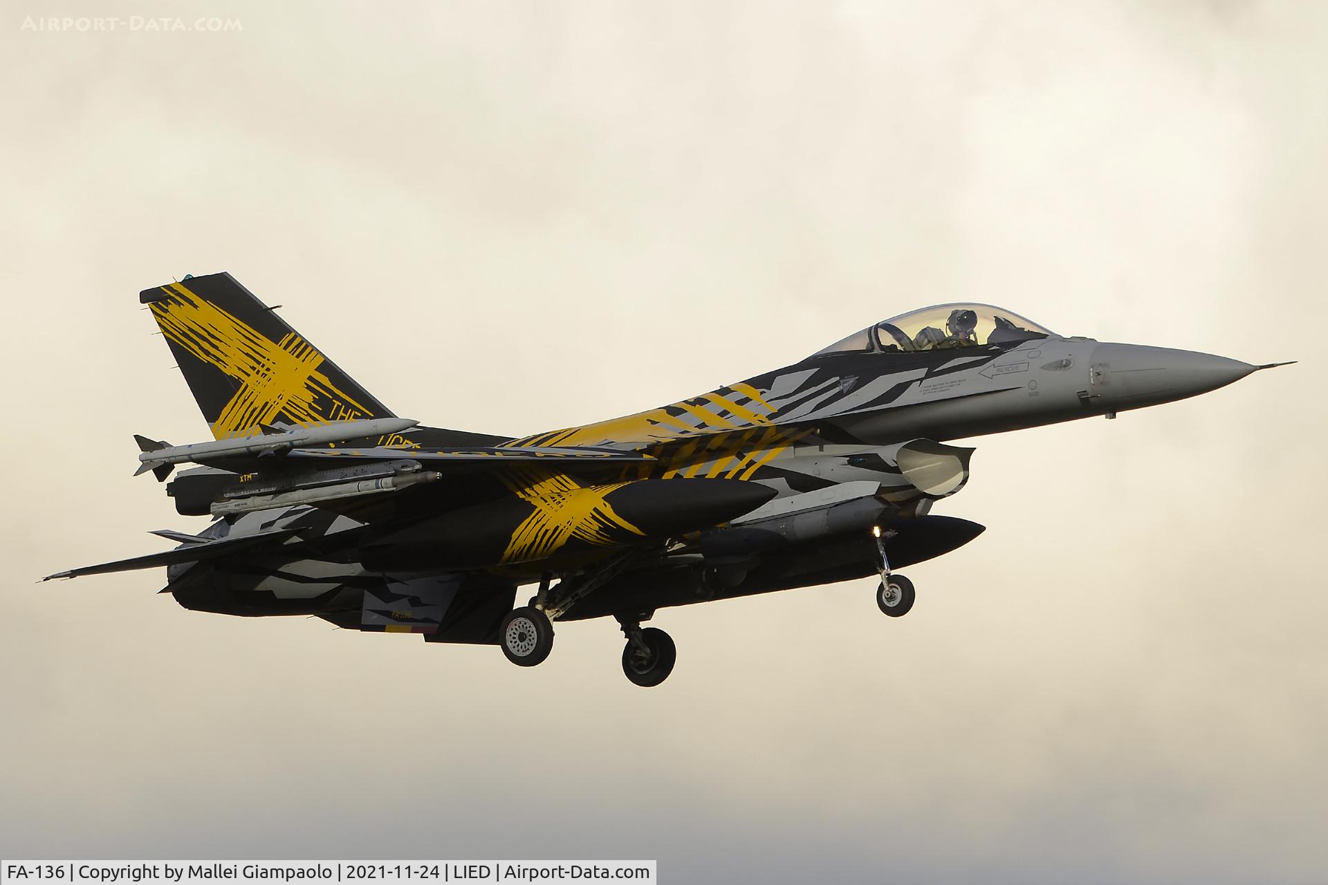 FA-136, SABCA F-16AM Fighting Falcon C/N 6H-136, FA-136