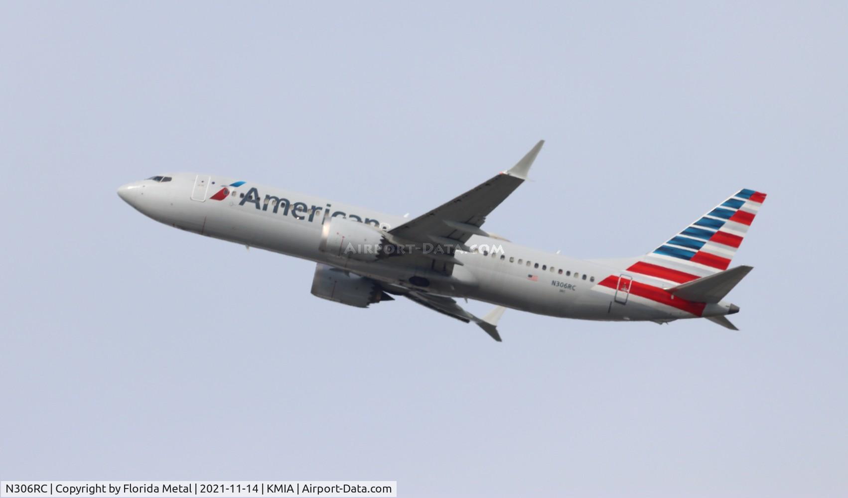 N306RC, 2017 Boeing 737-8 MAX C/N 44465, American 737 MAX 8