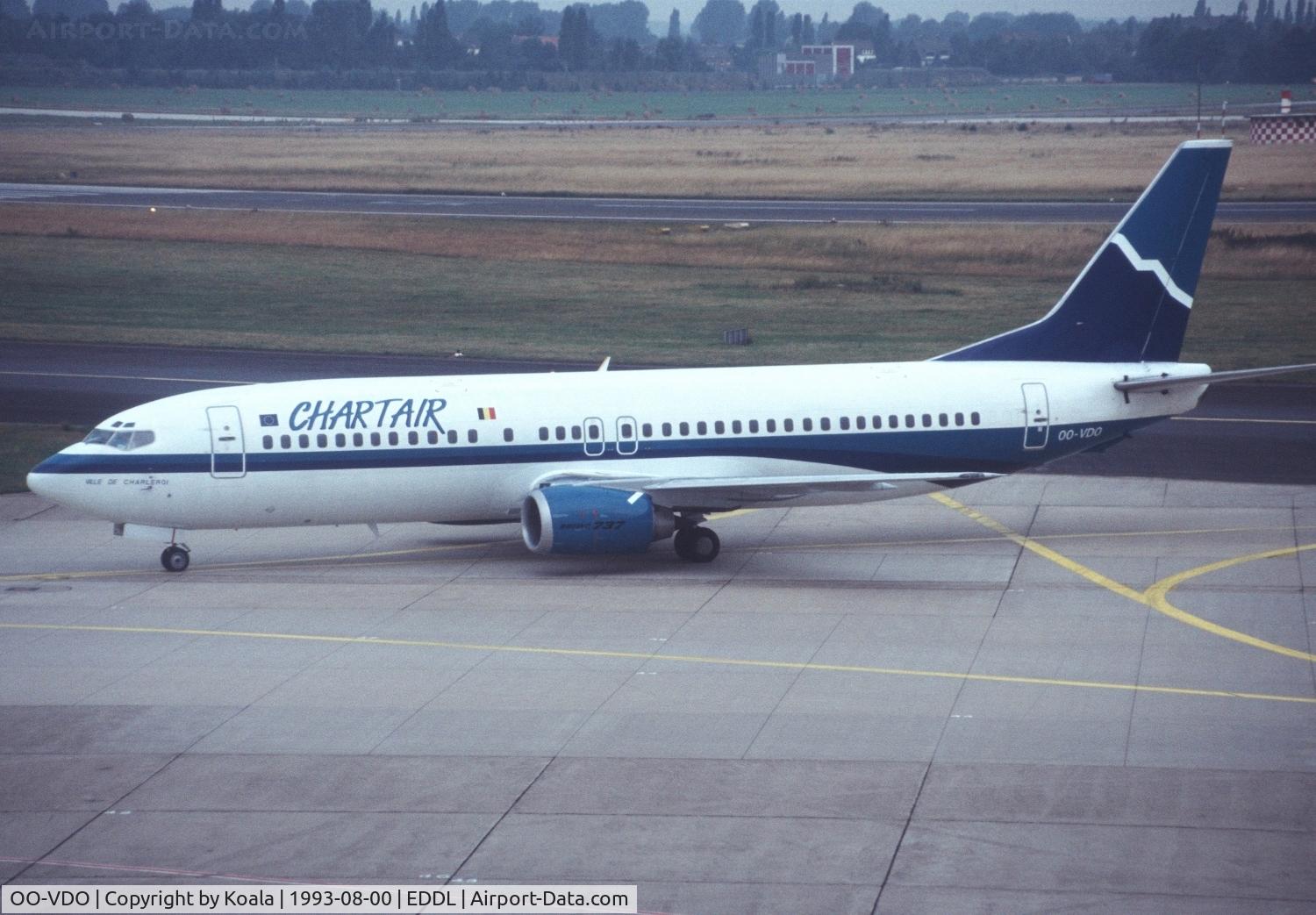 OO-VDO, 1990 Boeing 737-4Y0 C/N 24915/2055, Morning arrival of that short lived Airline