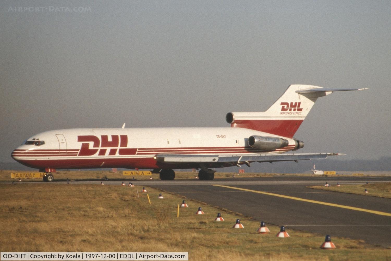 OO-DHT, 1969 Boeing 727-223(F) C/N 19489, Cargo Flight for Finnair to Helsinki.