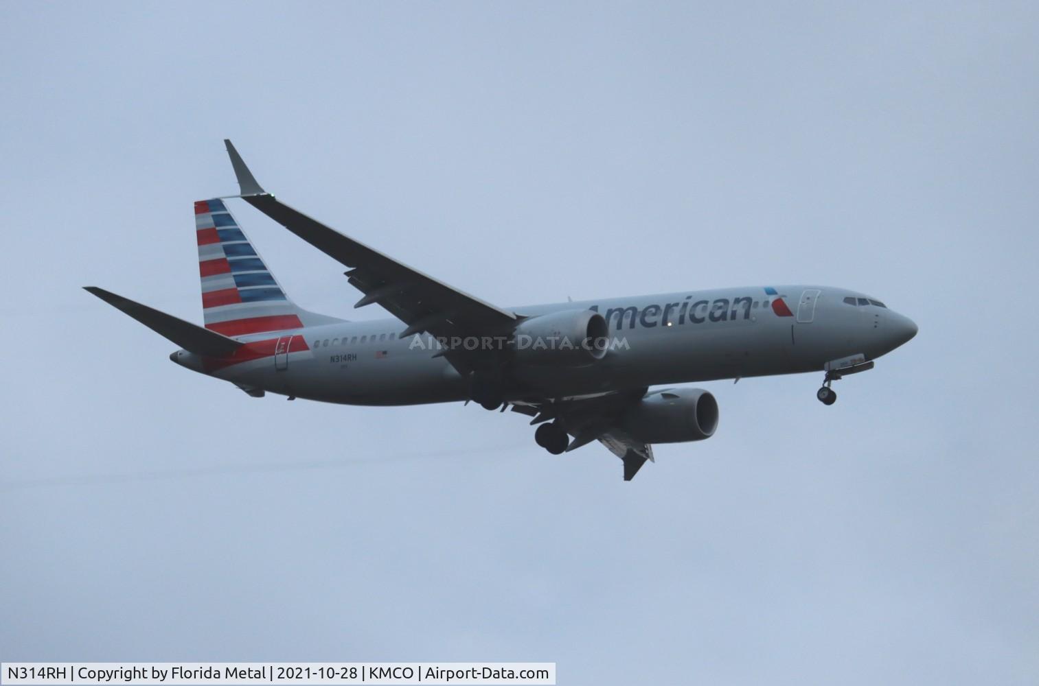 N314RH, 2018 Boeing 737-8 MAX C/N 44455, American 737 MAX 8
