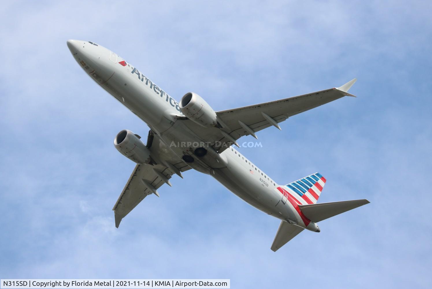 N315SD, 2020 Boeing 737 MAX 8 C/N 44470, American 737 MAX 8