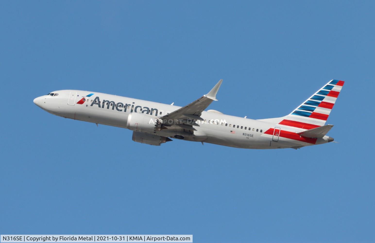 N316SE, 2020 Boeing 737 MAX 8 C/N 44472, American 737 MAX 8