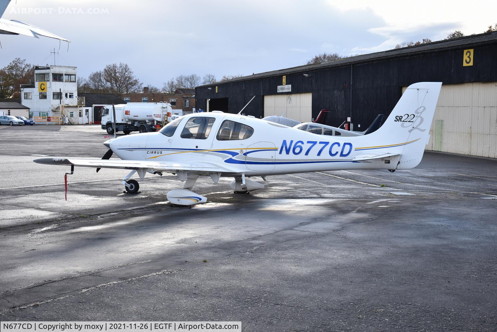 N677CD, 2004 Cirrus SR22 G2 C/N 1081, Cirrus SR22 G2 at Fairoaks.