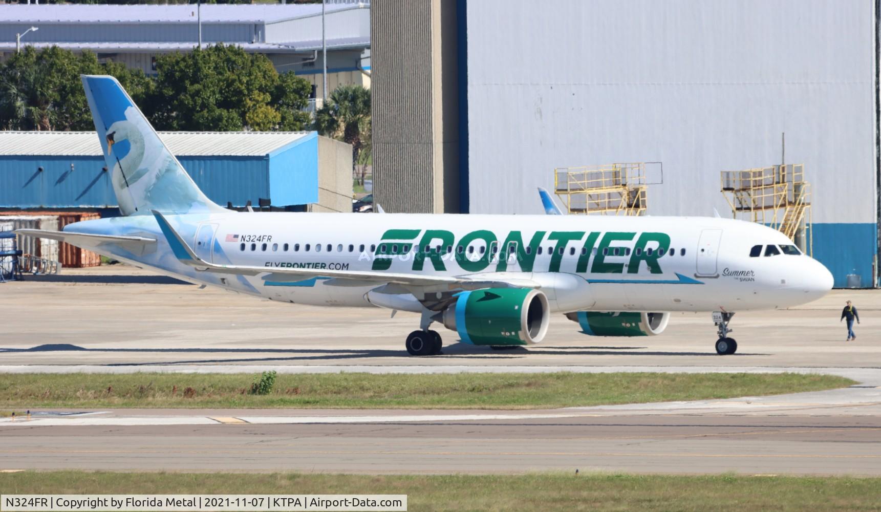 N324FR, 2017 Airbus A320-251N C/N 7967, Summer the Swan