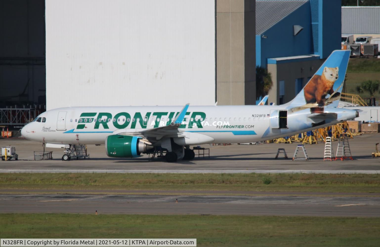 N328FR, 2018 Airbus A320-251N C/N 8118, Scout the Pine Marten