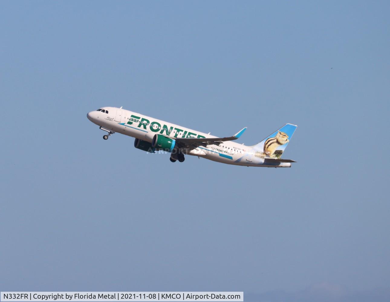 N332FR, 2018 Airbus A320-251N C/N 8307, Hazel the Chipmunk