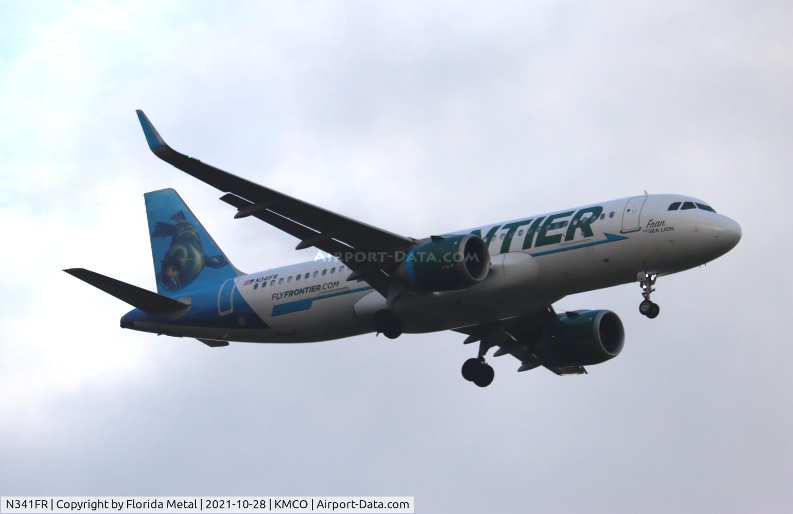 N341FR, 2018 Airbus A320-251NEO C/N 8516, Fran the Sea Lion