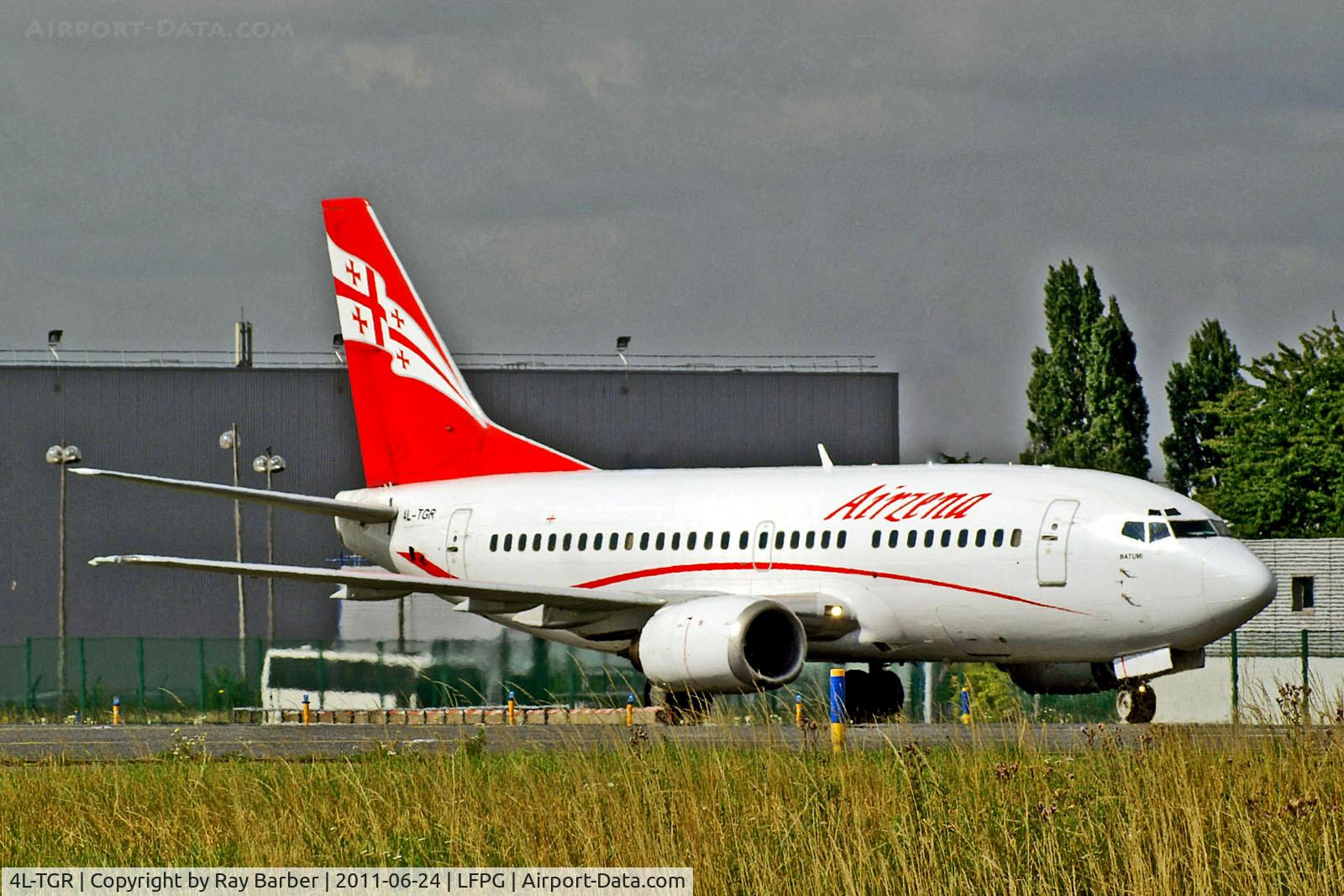 4L-TGR, 1990 Boeing 737-59D C/N 24694, 4L-TGR   Boeing 737-59D [24694] (Airzena Georgian Airlines) Paris-Charles De Gaulle~F 24/06/2011