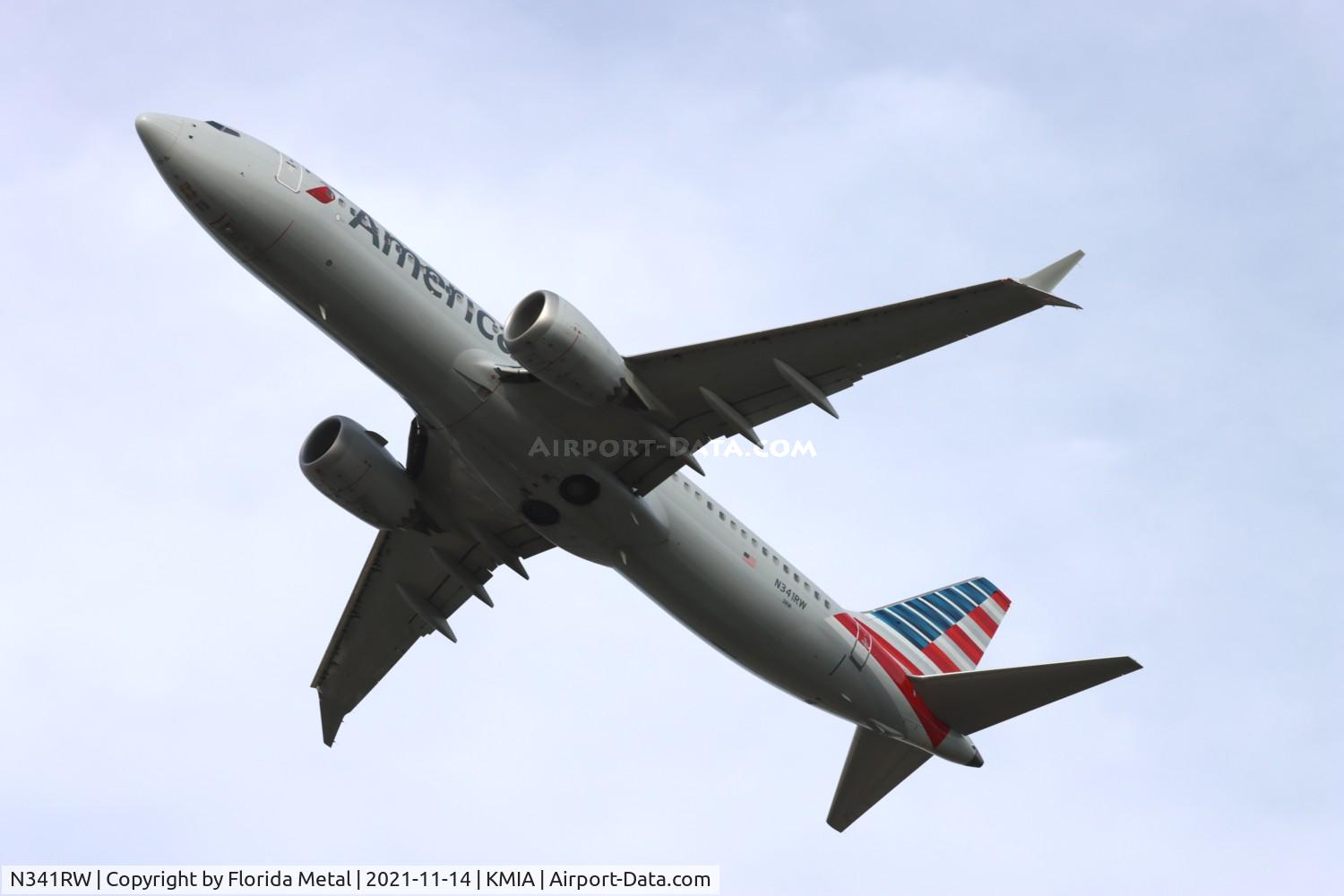 N341RW, 2018 Boeing 737 MAX 8 C/N 44464, American 737 MAX 8