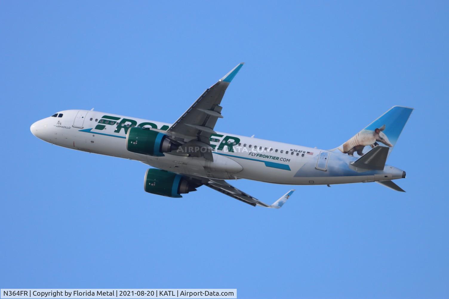 N364FR, 2019 Airbus A320-251NEO C/N 9271, Tex the Armadillo
