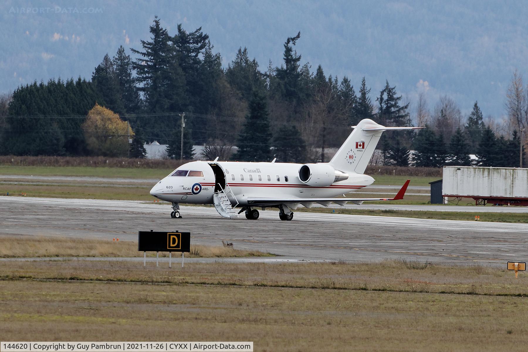 144620, 2020 Canadair (Bombardier) CC-144D Challenger CL650 C/N 6152, The PM of Canada flew in from Ottawa to do a flight over the flood region and survey the damage.   Unfortunately for him the water receded. We could have used him here a week ago.