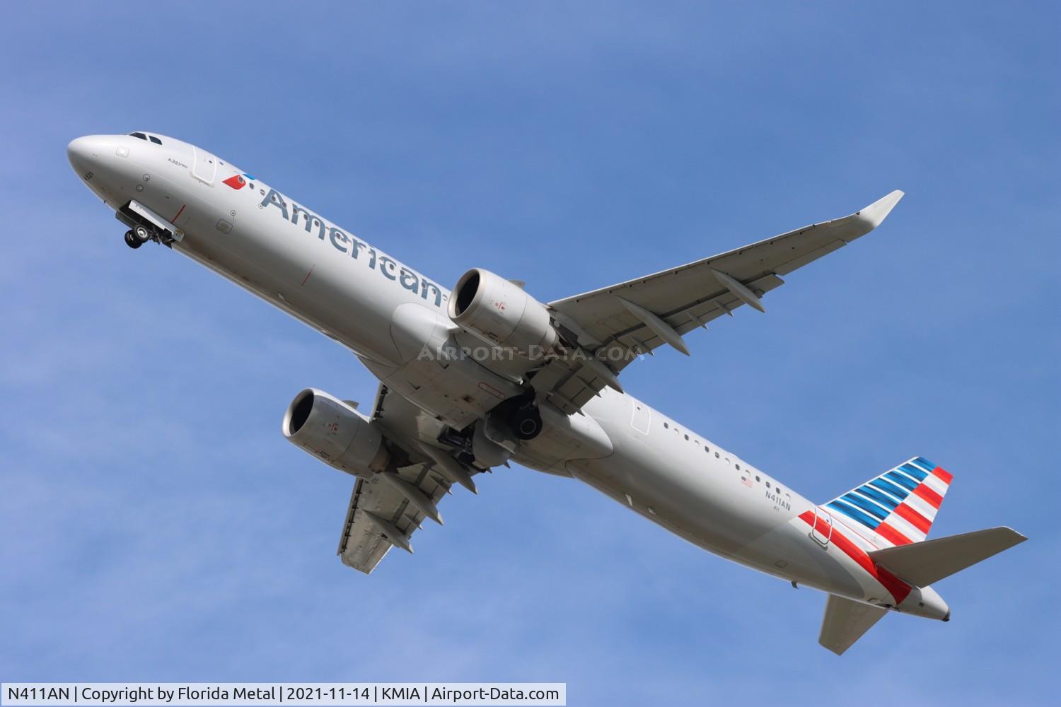 N411AN, 2020 Airbus A321-253NX C/N 9318, American A321NEO