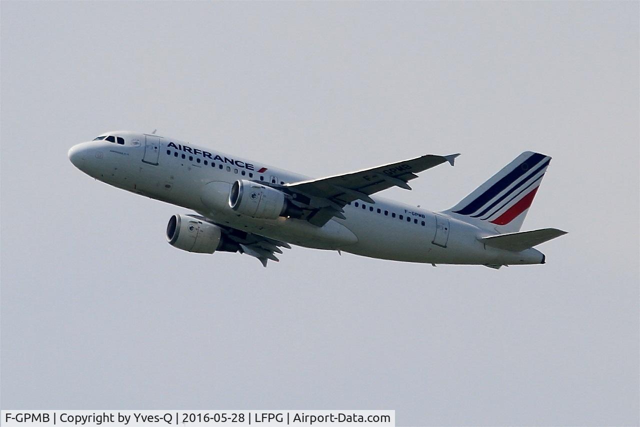 F-GPMB, 1996 Airbus A319-113 C/N 600, Airbus A319-113, Climbing from rwy 08L, Roissy Charles De Gaulle airport (LFPG-CDG)