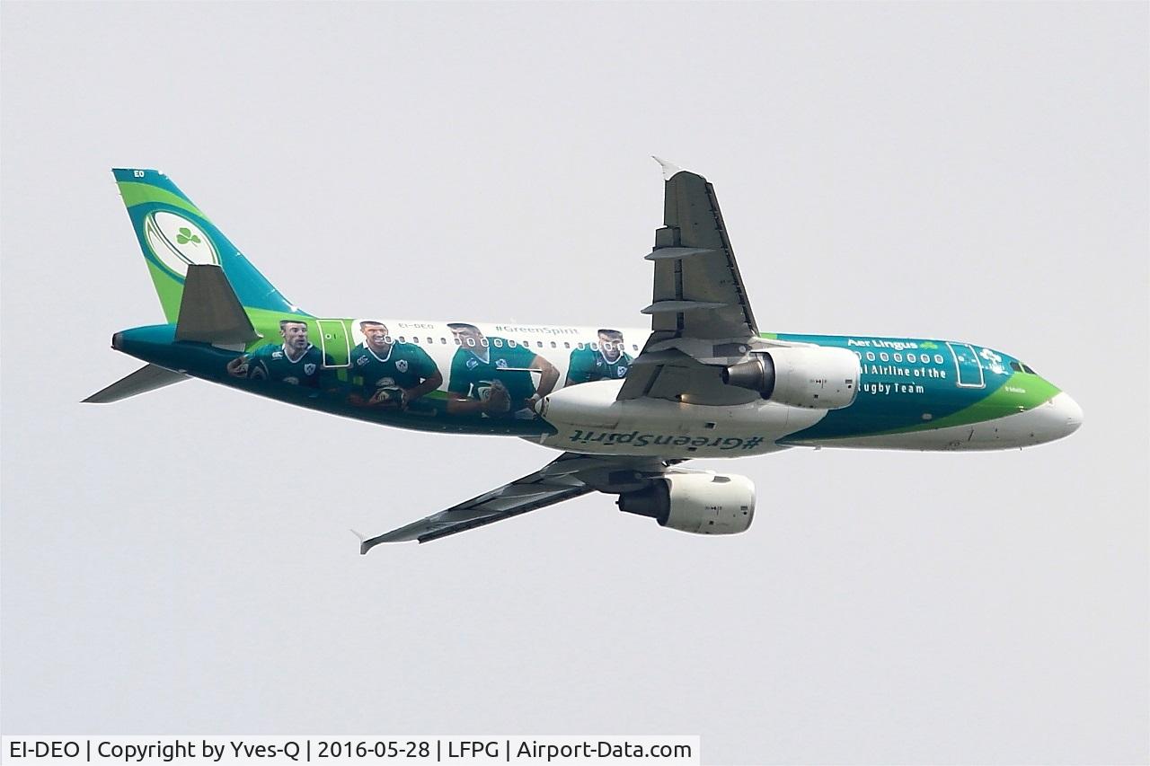 EI-DEO, 2005 Airbus A320-214 C/N 2486, Airbus A320-214, Climbing from rwy 06R, Roissy Charles De Gaulle airport (LFPG-CDG)