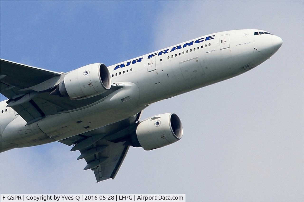 F-GSPR, 2001 Boeing 777-228/ER C/N 28683, Boeing 777-228 (ER), Climbing from rwy 06R, Roissy Charles De Gaulle airport (LFPG-CDG)