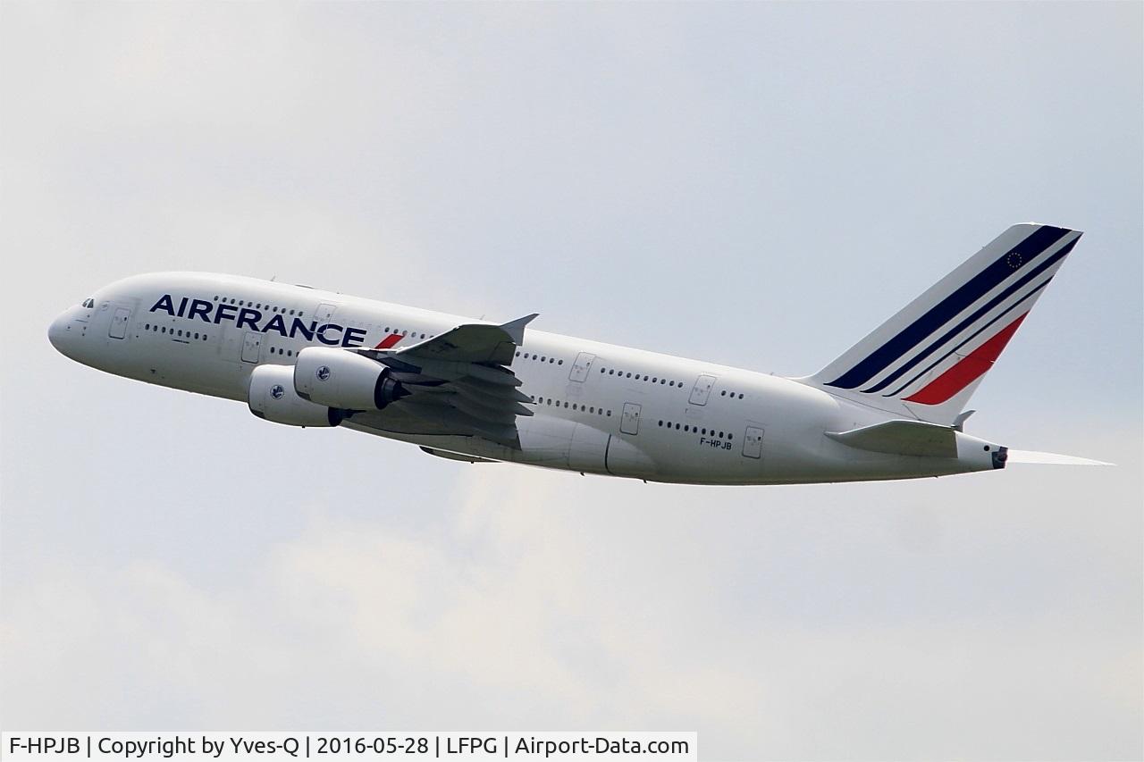 F-HPJB, 2009 Airbus A380-861 C/N 040, Airbus A380-861, Climbing from rwy 08L, Roissy Charles De Gaulle airport (LFPG-CDG)