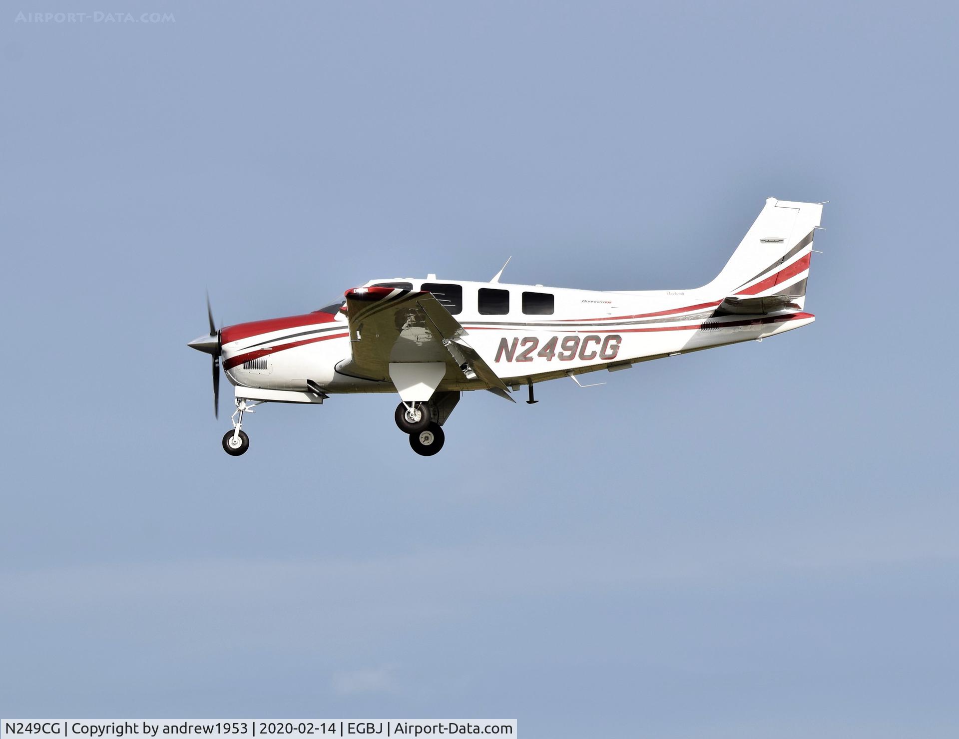 N249CG, 2018 Beechcraft G36 Bonanza C/N E-4119, N249CG at Gloucestershire Airport.