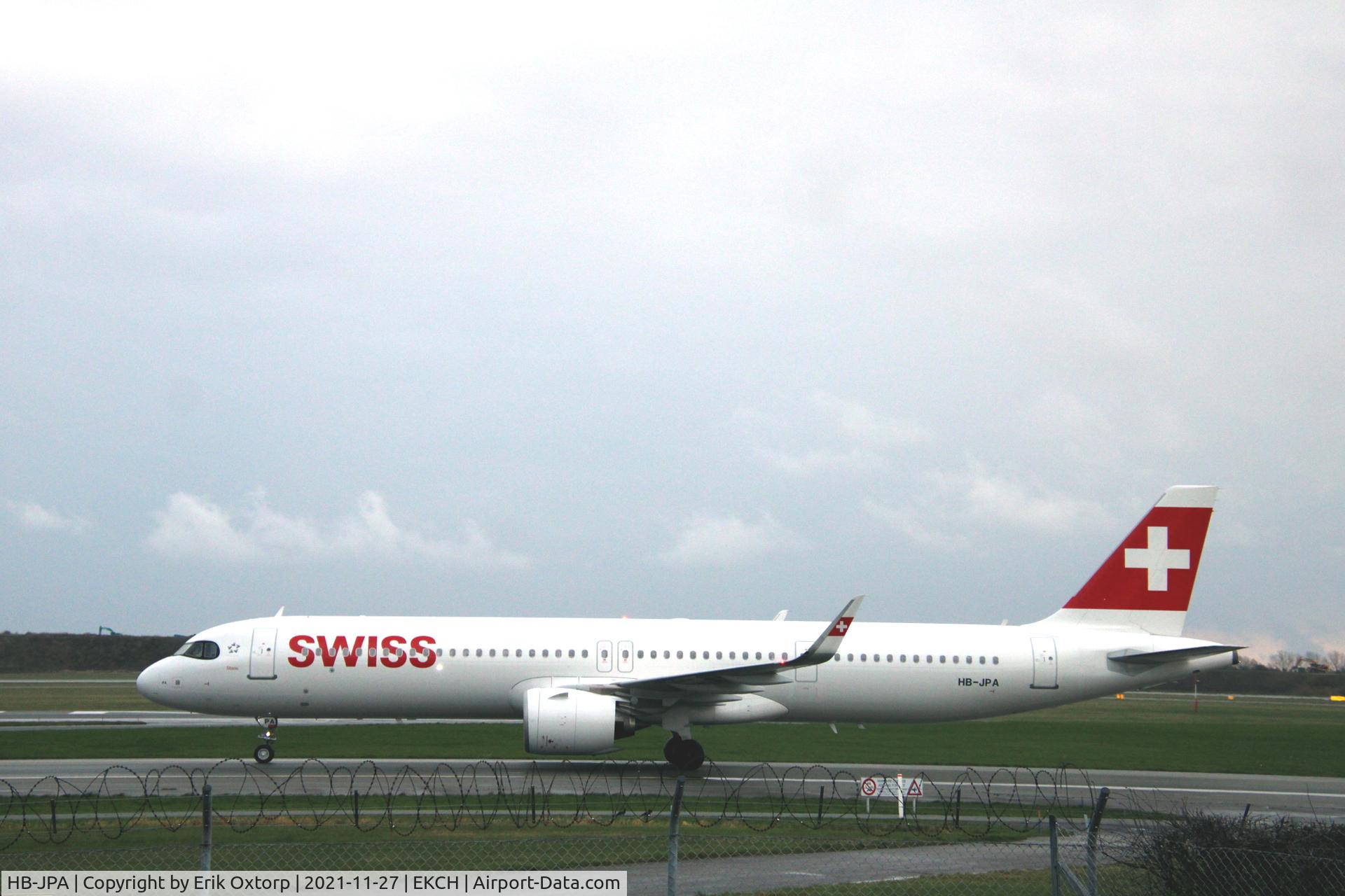 HB-JPA, 2020 Airbus A321-271NX C/N 9417, HB-JPA landed rw 04L