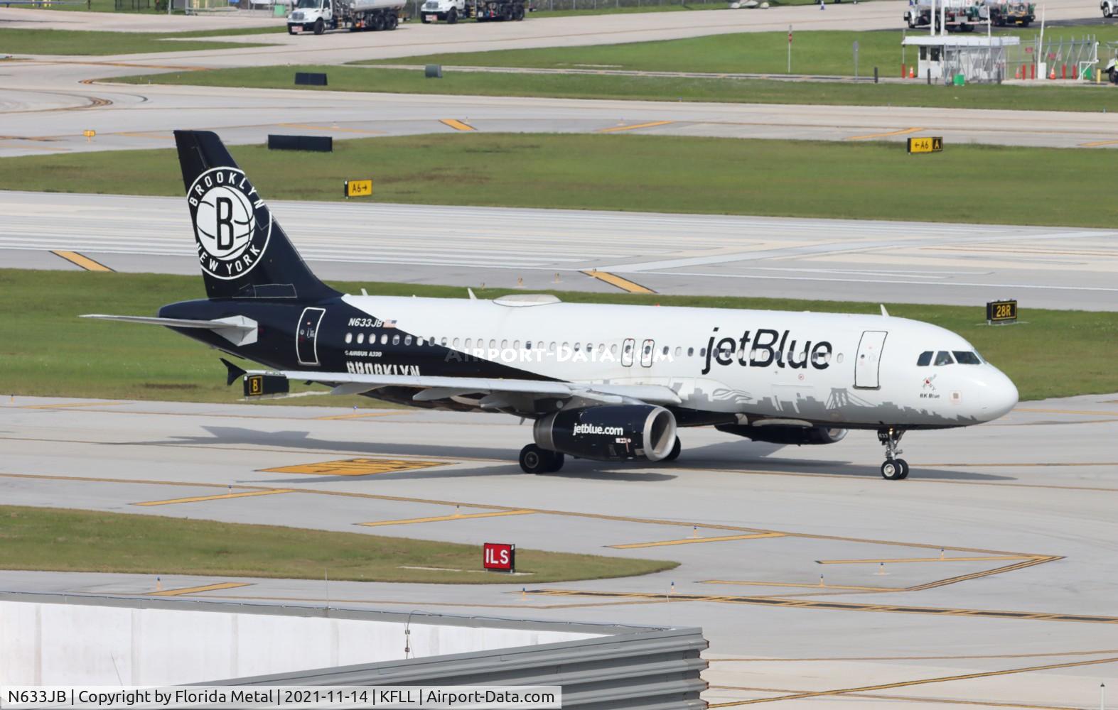 N633JB, 2006 Airbus A320-232 C/N 2671, Brooklyn Nets