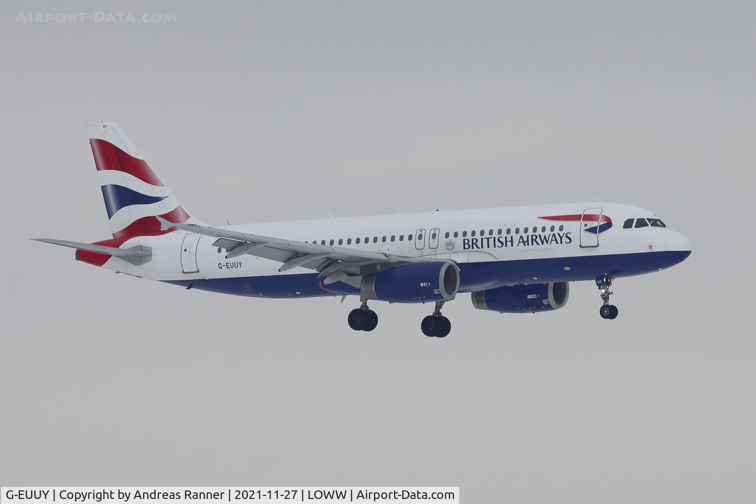 G-EUUY, 2008 Airbus A320-232 C/N 3607, British Airways A320