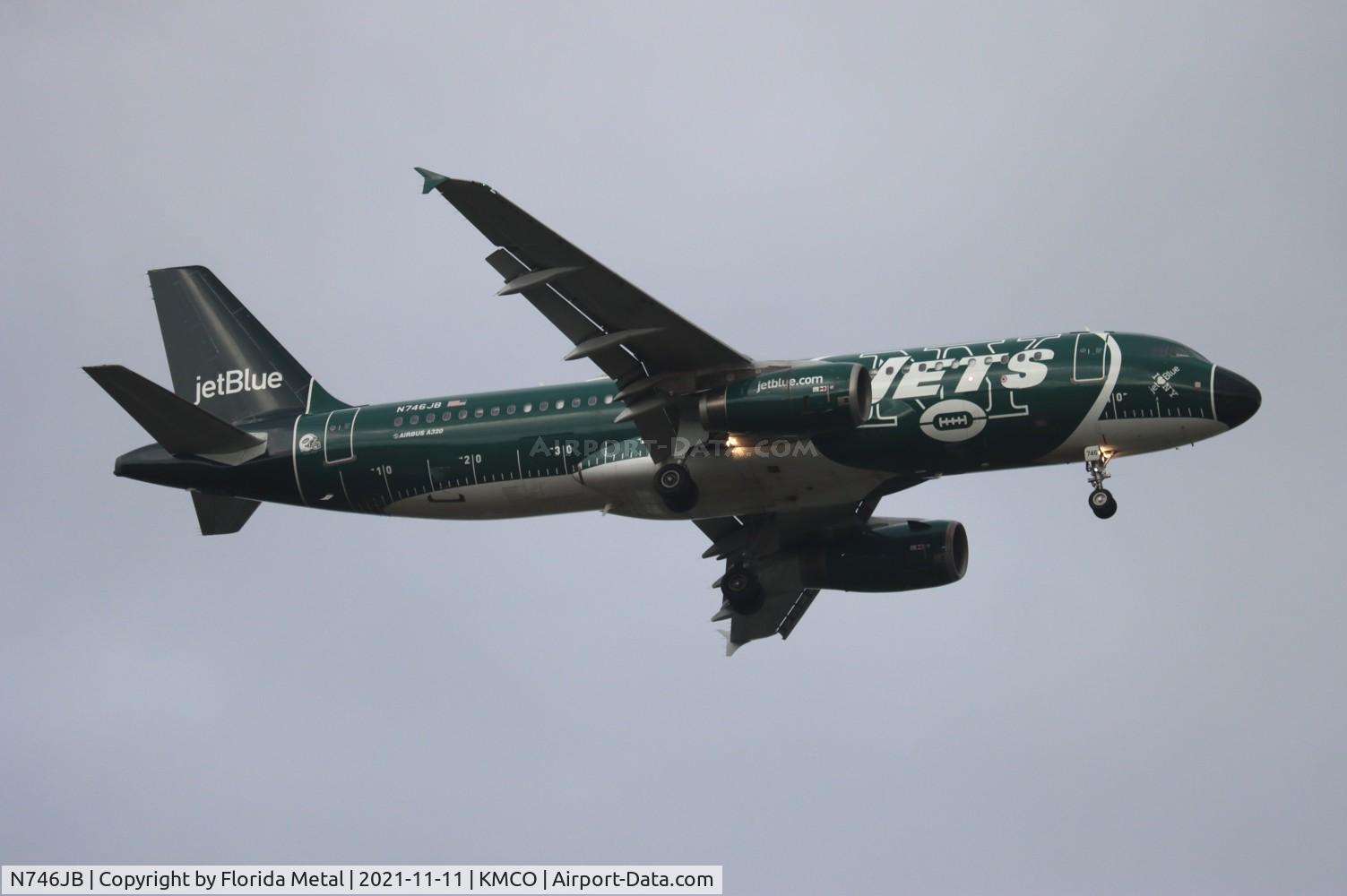N746JB, 2008 Airbus A320-232 C/N 3622, NY Jets