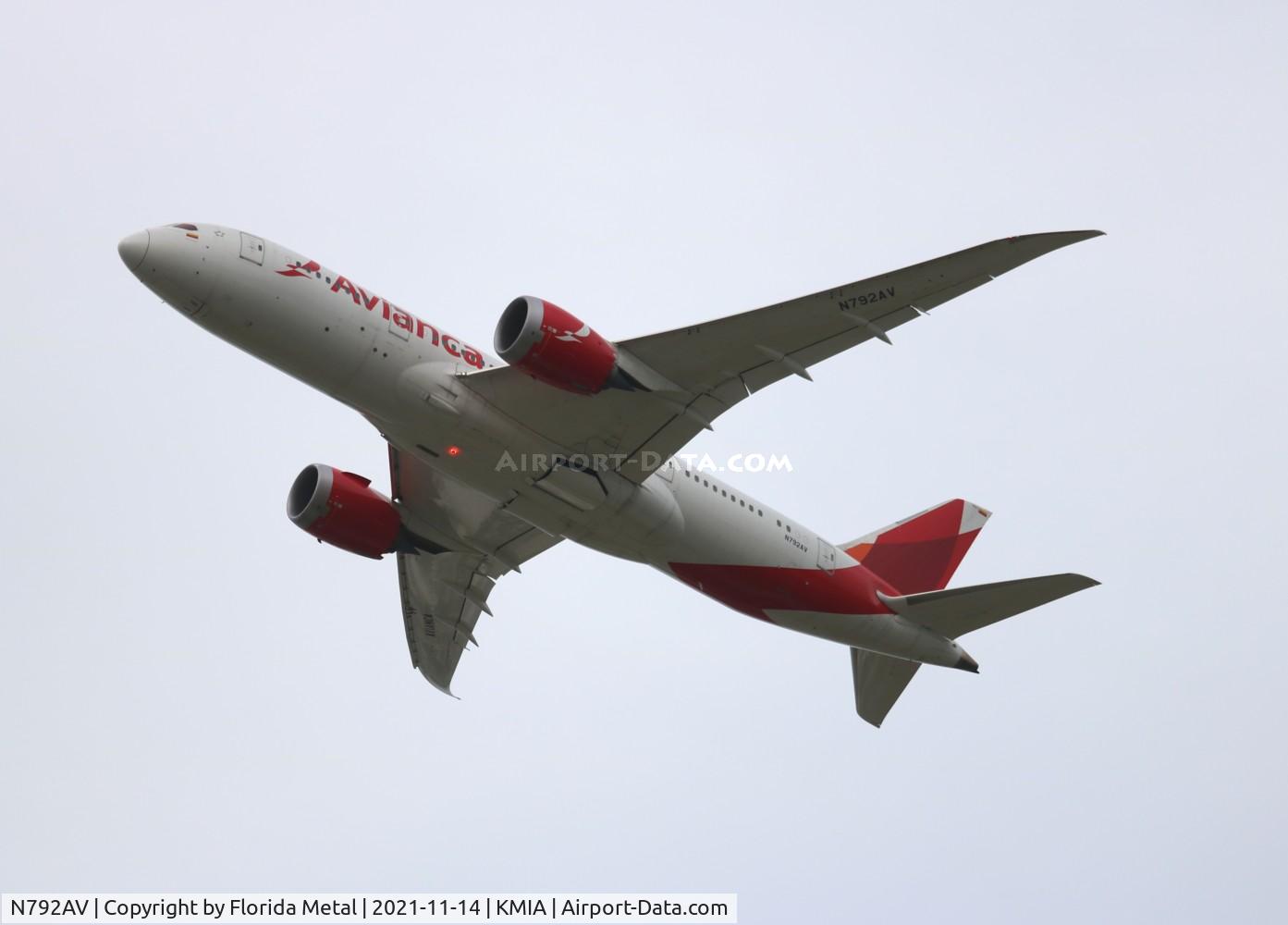 N792AV, 2016 Boeing 787-8 Dreamliner C/N 37510, Avianca