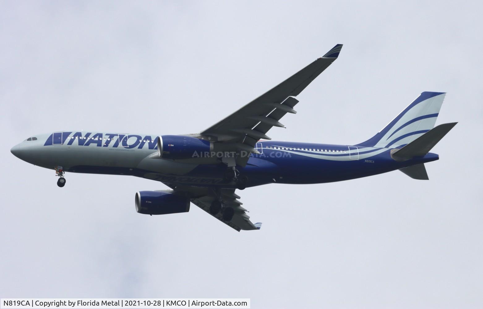 N819CA, 2009 Airbus A330-243 C/N 1016, National A330