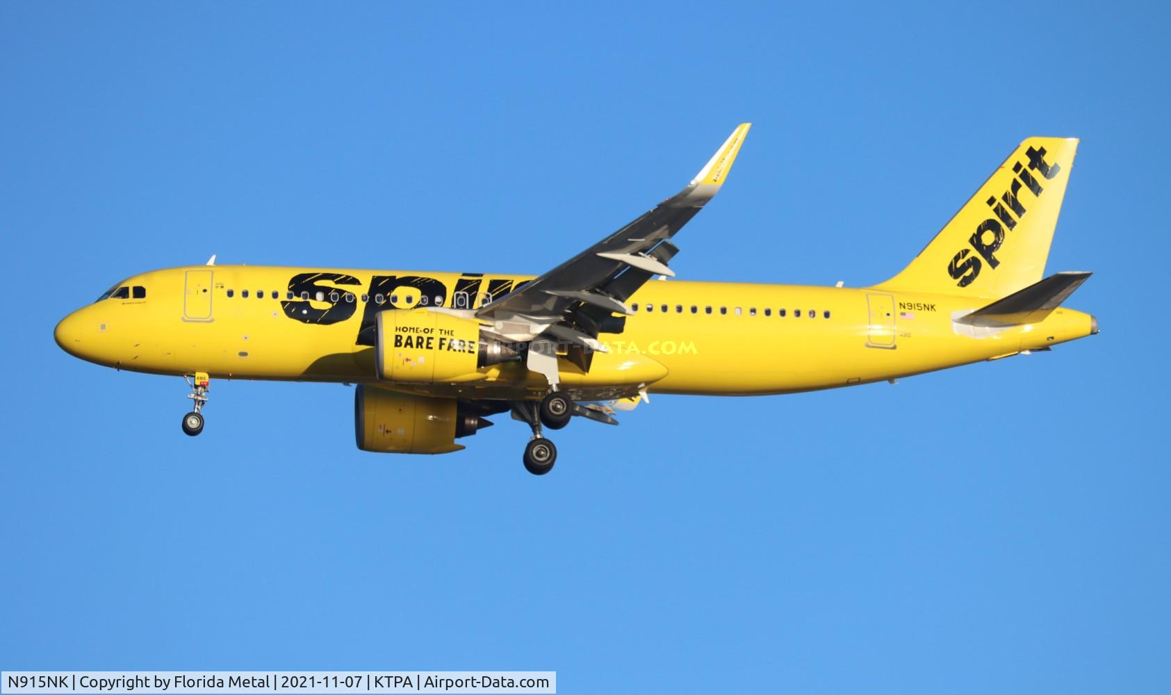 N915NK, 2017 Airbus A320-271N C/N 7851, Spirit A320-271