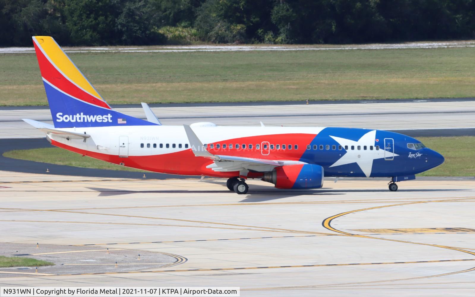N931WN, 2009 Boeing 737-7H4 C/N 36637, Lone Star One