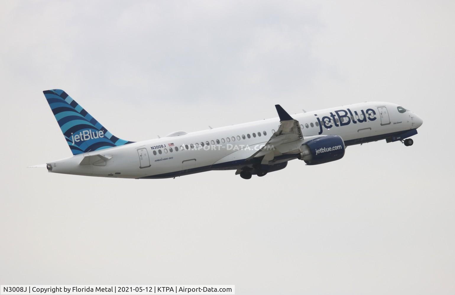 N3008J, 2020 Airbus A220-300 C/N 55099, JetBlue