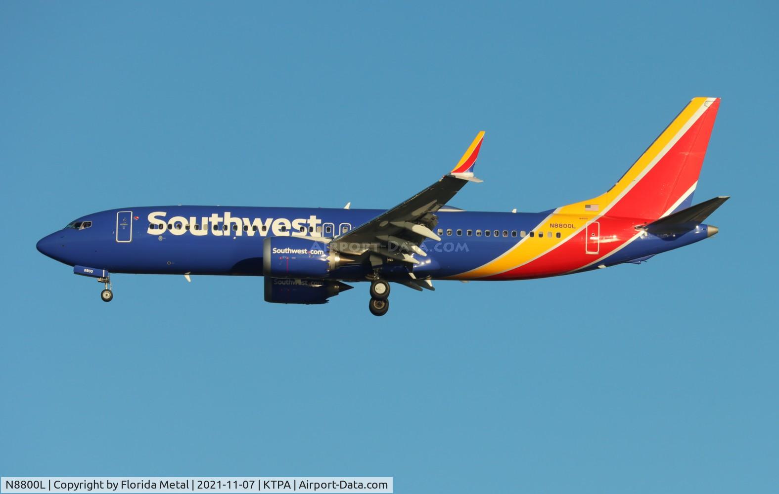 N8800L, 2019 Boeing 737 MAX 8 C/N 42633, Southwest 737 MAX 8