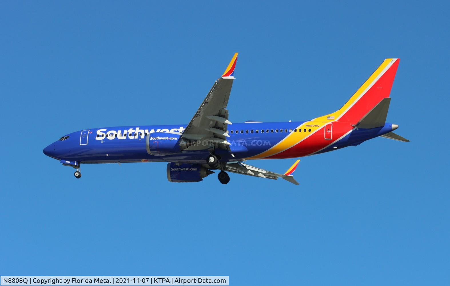 N8808Q, 2021 Boeing 737-8 MAX C/N 65440, Southwest 737 MAX 8