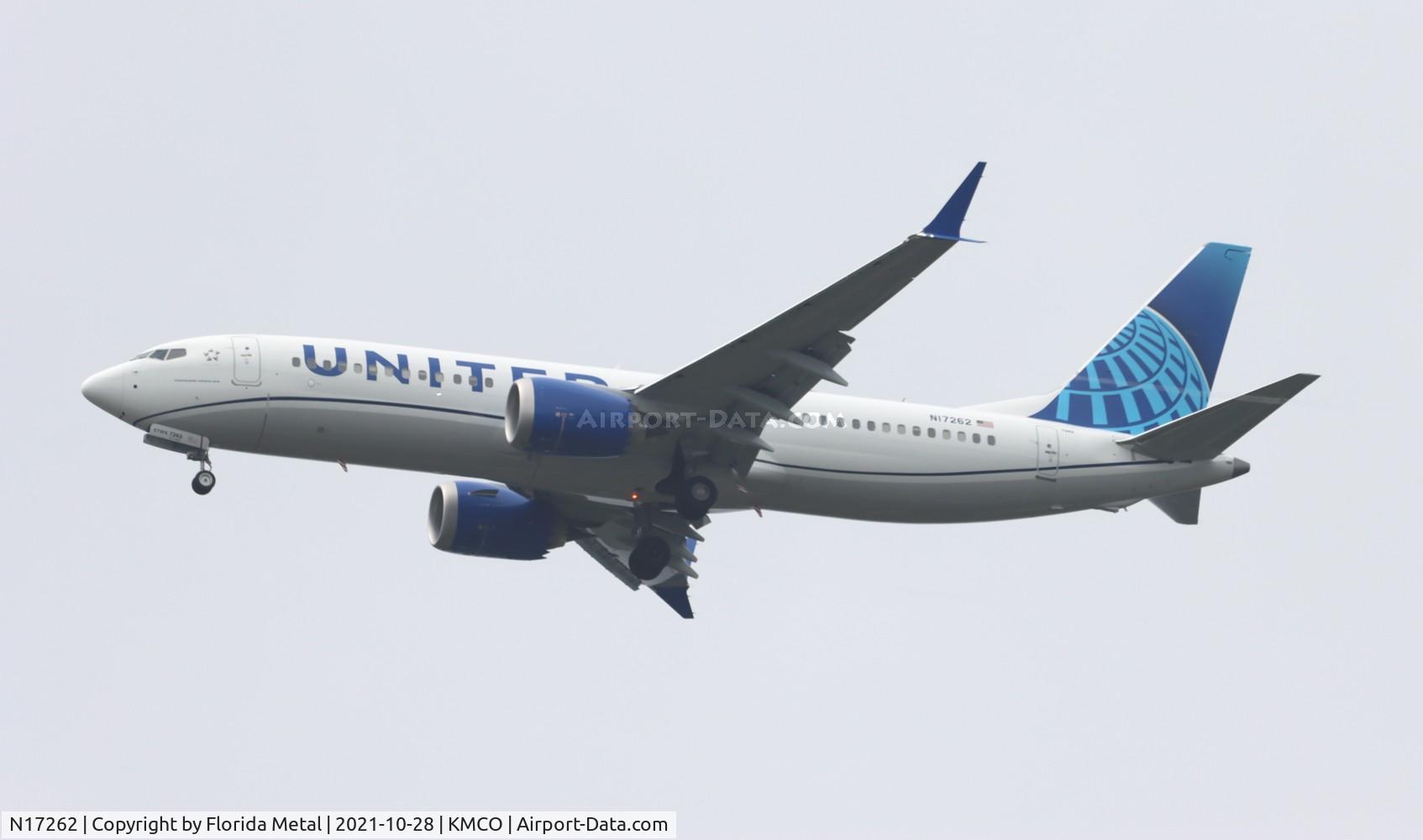 N17262, 2021 Boeing 737-8 MAX C/N 66594, United 737 MAX 8