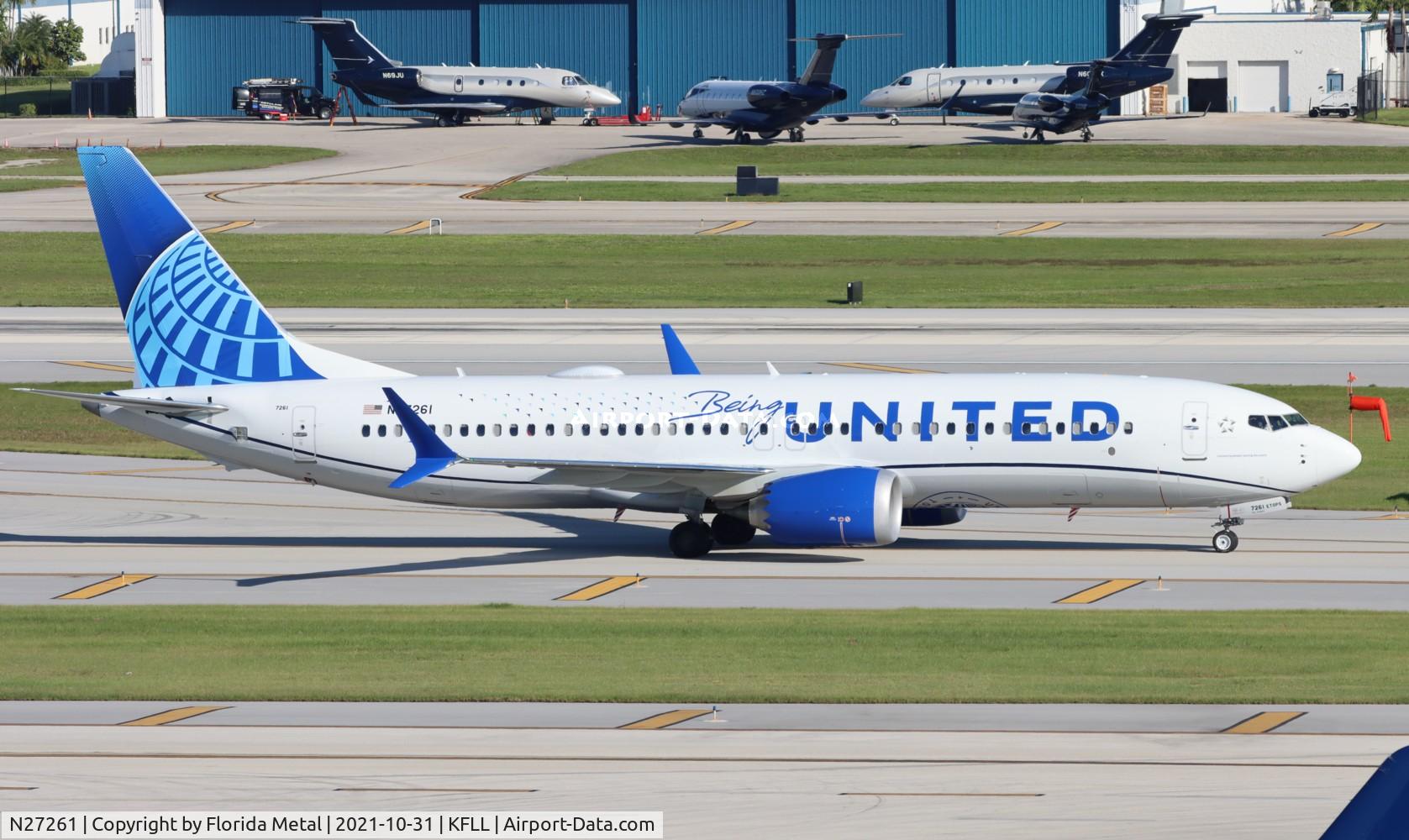 N27261, 2021 Boeing 737-8 MAX C/N 43464, United 737 MAX 8