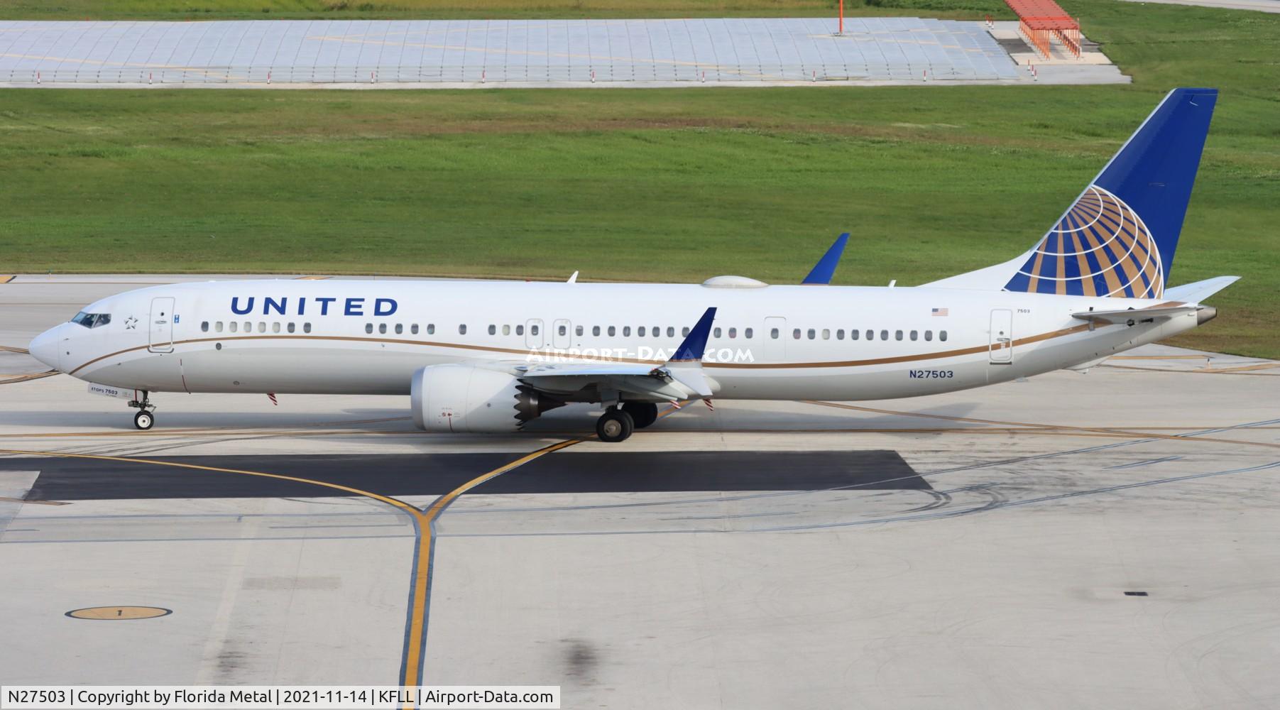 N27503, 2018 Boeing 737-9 MAX C/N 43434, United 737 MAX 9