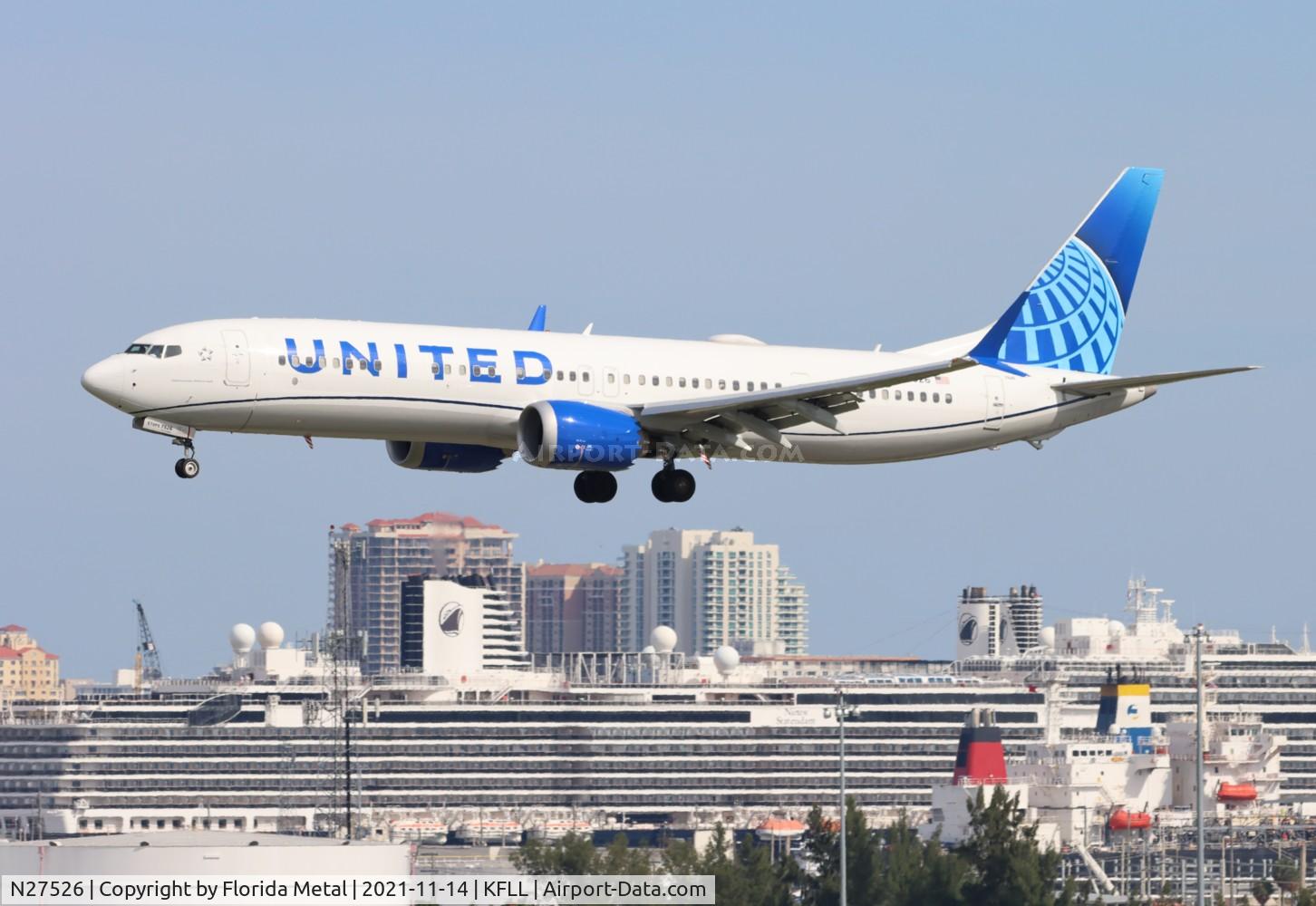 N27526, 2019 Boeing 737-9 MAX C/N 64499, United 737 MAX 9
