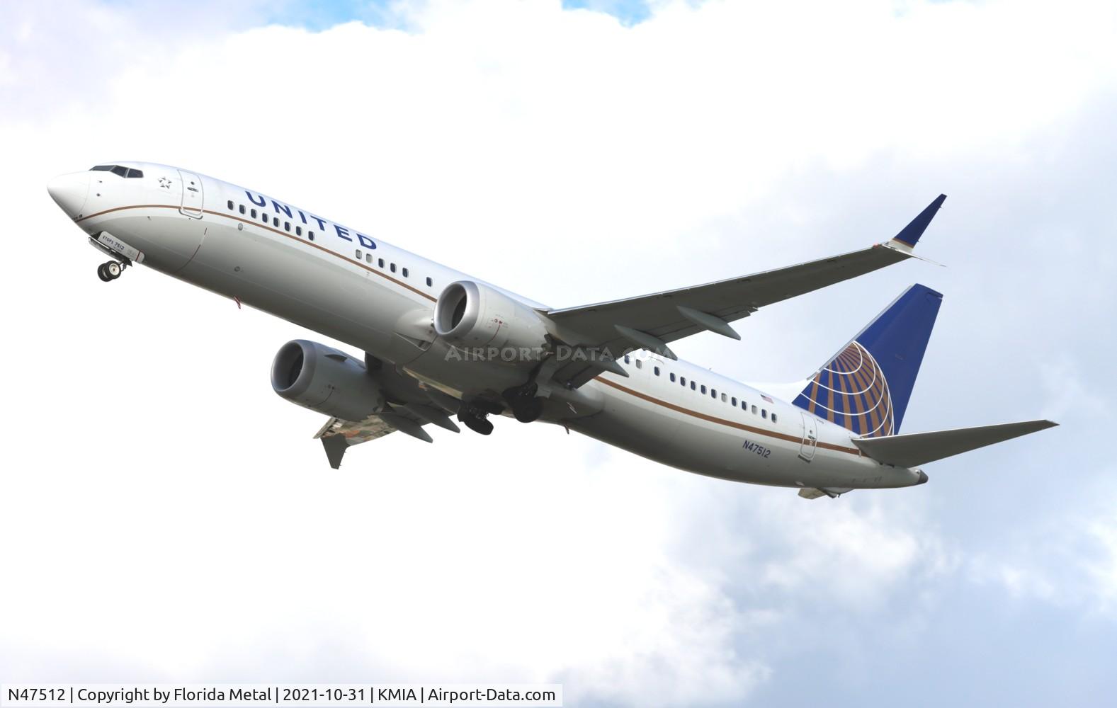 N47512, 2019 Boeing 737-9 MAX C/N 43449, United 737 MAX 9