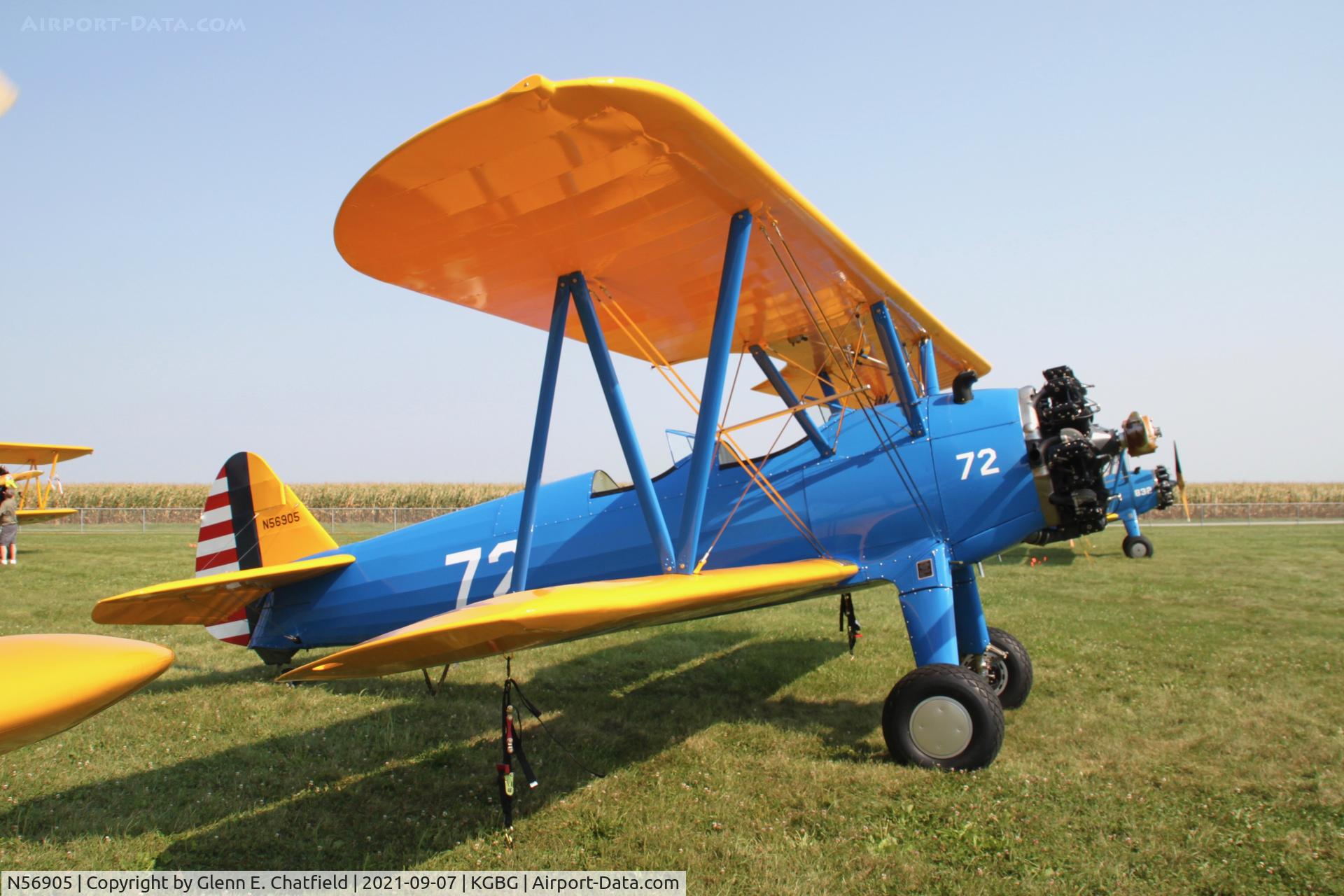 N56905, 1940 Boeing A75L3 C/N 75-328, At the Stearman Fly In