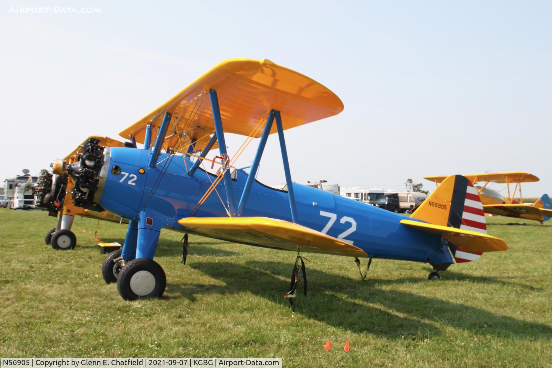 N56905, 1940 Boeing A75L3 C/N 75-328, At the Stearman Fly In